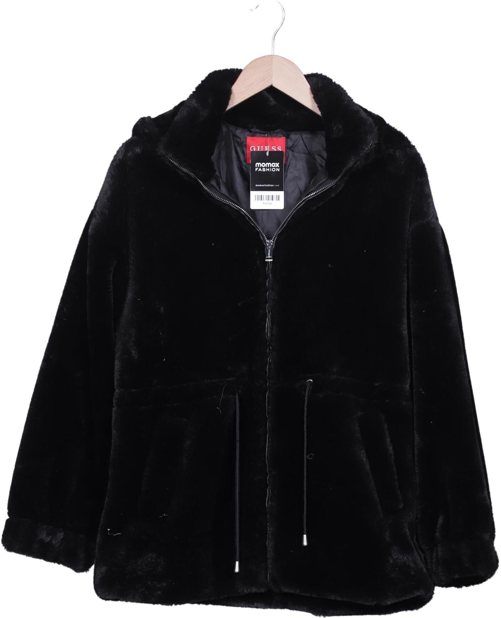 Guess Damen Jacke, Schwarz, Gr. M, Synthetik - Second Hand