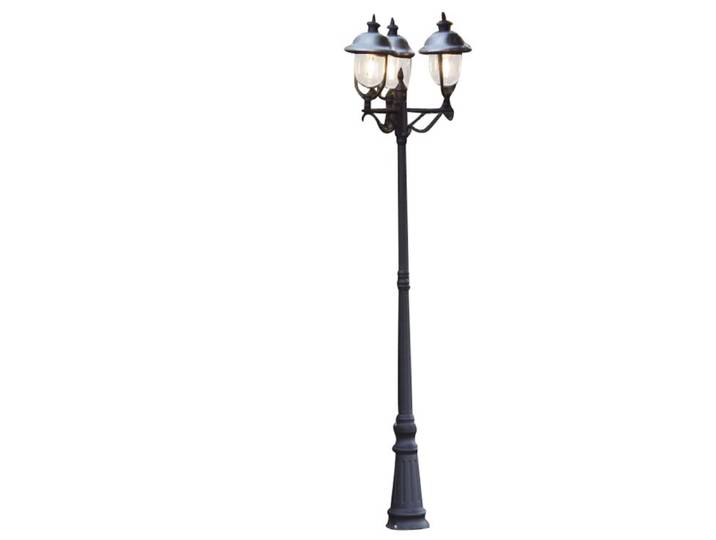 Staande buitenlamp Parma 218cm rvs met zwart KonstSmide - 7243-000
