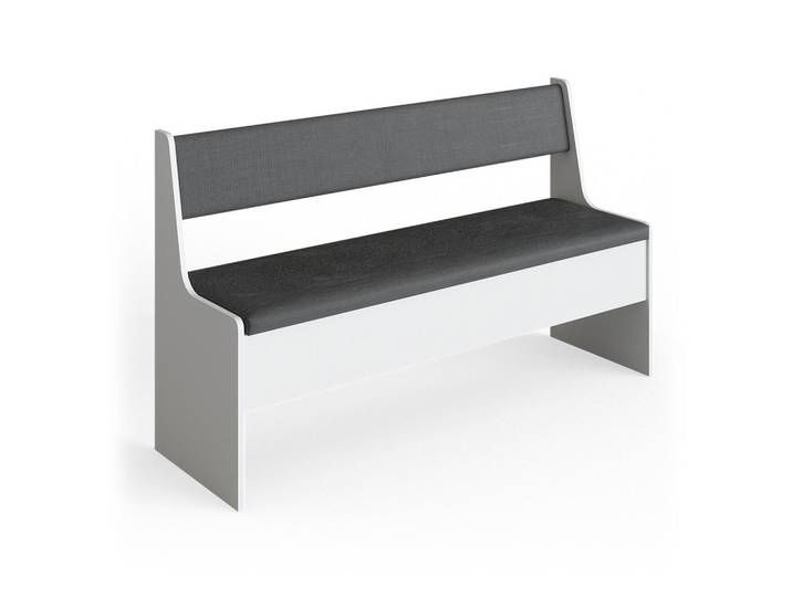 Vicco Esszimmer-Bank Roman Weiß 41.5 x 136.6 cm, Rechteckig, 136.6x80x41.5 cm, Esszimmer, Bänke, Sitzbänke
