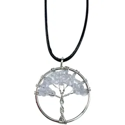 Tree of Life Pendant - Rock Crystal