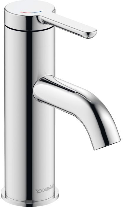 Duravit C.1 Waschtischarmatur S C11013002010 MinusFlow, ohne Zugstange, Chrom Hochglanz