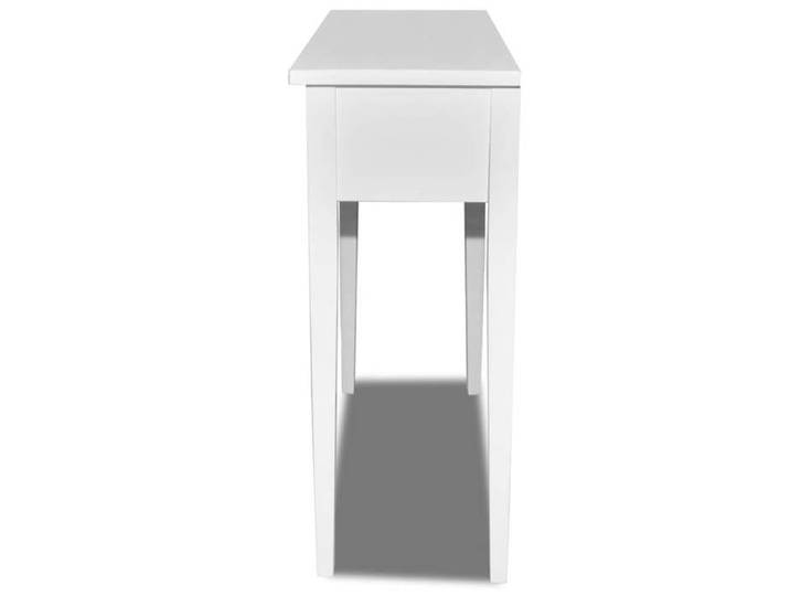 Bon marché * Table de console et Coiffeuse - SWEETY - avec 2 tiroirs Blanc FR2635