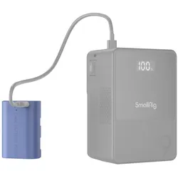 SmallRig 4264 LP E6NH USB C (Kamera Akku), Kamera Stromversorgung, Blau