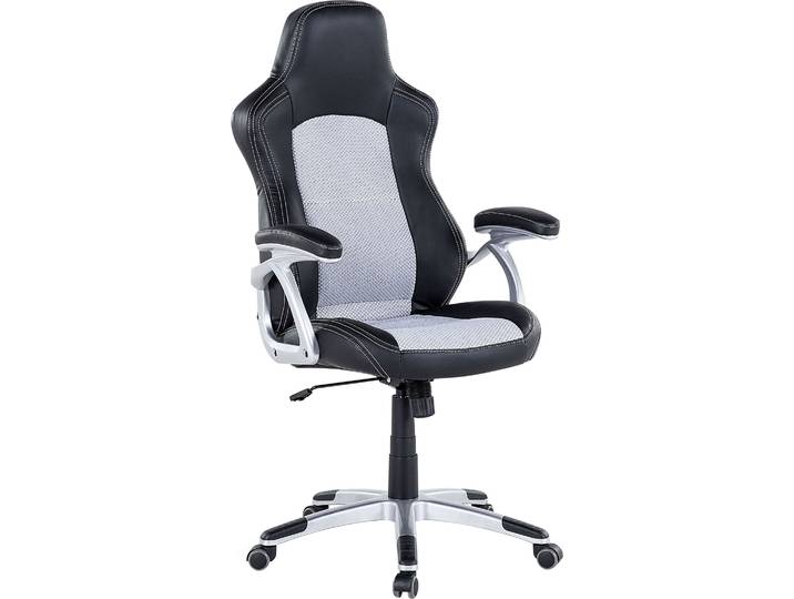 BELIANI Bürostuhl Schwarz/Grau Kunstleder/Nylon Bequem Praktisch Modern