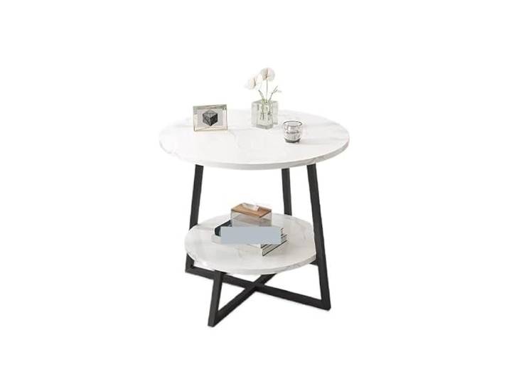 YCCHAH Sofatisch Kompakter Wohnzimmer-Couchtisch for kleine Wohnungen, Nachttisch for Schlafzimmer, runder Couchtisch for Wohnzimmer, minimalistischer Beistelltisch for Sofa Wohnzimmer-Beistelltisch