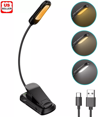 GlowBake Flexible Rechargeable LED Book Light With 3 Light Modes, Easy Clip Reading Lamp Flexible Rechargeable LED Book Light With 3 Light Modes, Easy Clip Reading Lamp