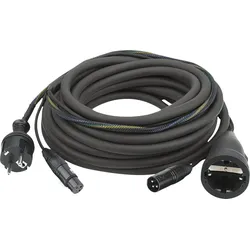 DAP FP09 - Schuko/XLR F - Schuko/XLR M - Audio / Power 15 m Audio / Strom