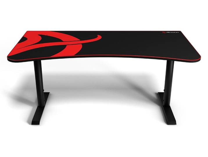 Arozzi Arena Groß Gaming-Schreibtisch - 160 x 82 x 71-81 cm - Schwarz