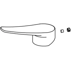 KWC Hebel kompl ACTIVO, chromeline 538139