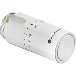 Heimeier Thermostatkopf Halo weiß mit Nullstellung RAL 9016