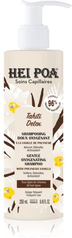 Hei Poa Tahiti Detox shampoing purifiant détoxifiant pour cheveux 250 ml