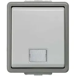 Siemens Dig Industr. Aufputz IP44 Kontrollschalter AUS m Fenster u LED 5TA4700