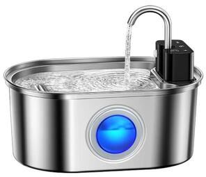 Inspired Finds ROJECO 3.2L Wireless Stainless Steel Pet Water Fountain With Smart Sensor 4000mah Battery