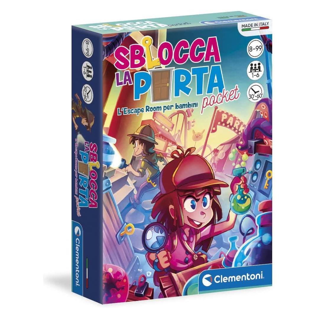 Clementoni Sblocca la Porta Pocket IT (Italienisch, 1 - 6 Spieler) (320.16569)