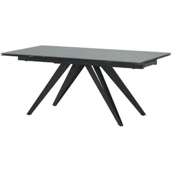 Primo Glastisch ausziehbar Dalton ¦ grau ¦ Maße (cm): B: 90 H: 75,5
