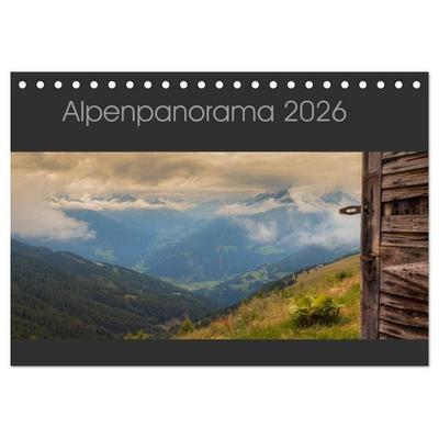 Alpenpanorama 2026 (Tischkalender 2026 DIN A5 quer), CALVENDO Monatskalender