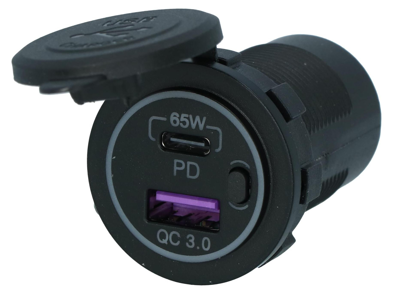 Carpoint Inbouwstekker met USB-A en USB-C poorten, 65W snellader