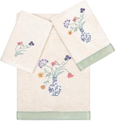Authentic Hotel and Spa 100% Turkish Cotton Stella 3PC Embellished Towel Set