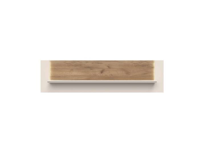 Wandregal GOODPRODUCT Sky45 , beige (cashmere farbe), B:140cm H:37cm T:22cm, Holzwerkstoff, MDF, Regale, Wandregal, Mit Beleuchtung, lackiert mit wasserbasiertem UV-Lack