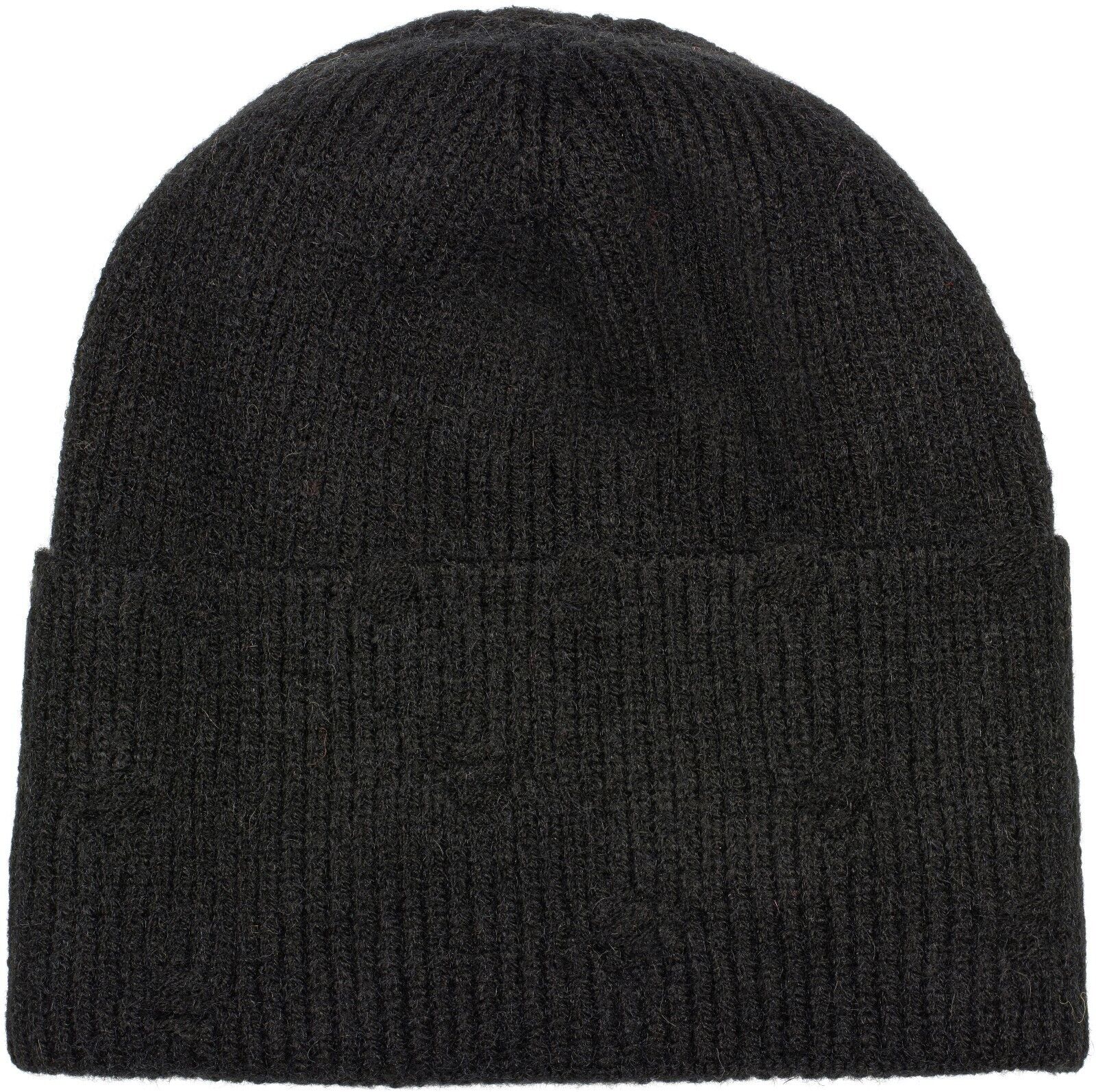 Strickmütze STYLEBREAKER "Strickmütze mit Rippenmuster und Rissen", Herren, schwarz, 100% Polyacryl PAN., Modisch, Mützen Strickmütze