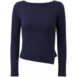 Mandala, Damen, Funktionsshirt, Side Button (L), Blau