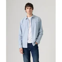 Levi's für Herren. 0085A-0003 Battery Housemark Standard-Hemd, blau (L), Lässig, Baumwolle, Langarm