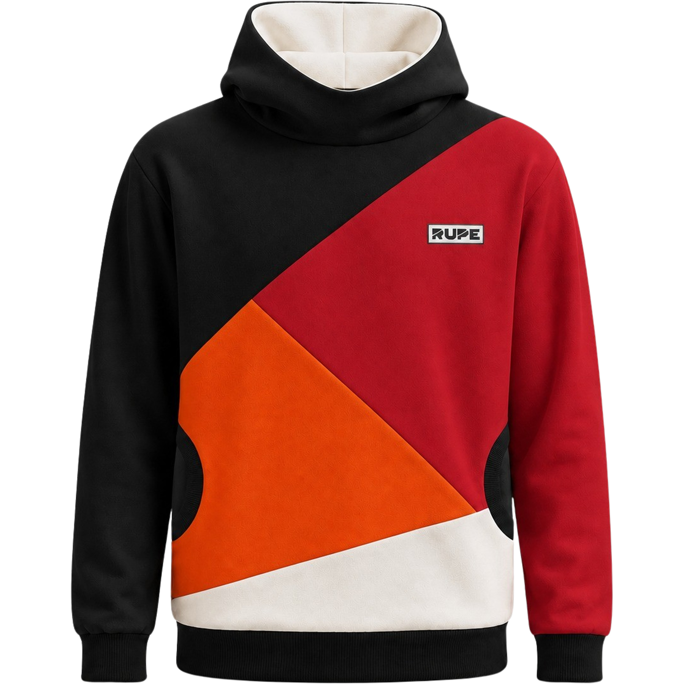 Rupe Block Hoodies rot Größe S Lifestyle Hautfreundlich
