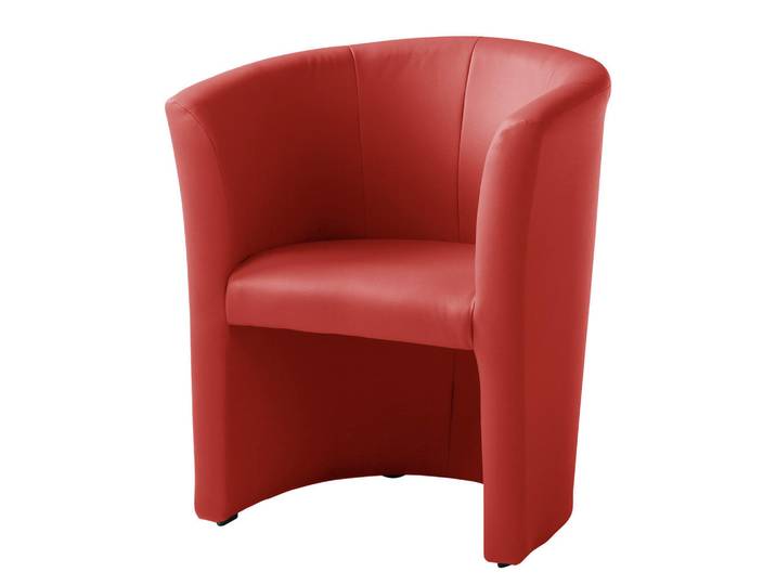 P & B Cocktailsessel, Rot, Kunststoff, 66x75x56 cm, Made in EU, Made in Europe, FSC 100%, Wohnzimmer, Sessel, Cocktailsessel