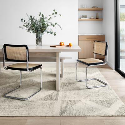 Alexander Home Aubrey Geometric 100% Wool Area Rug