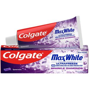 Colgate Zahnpasta Max White Sparkle Diamonds, weiße Zähne, 75ml