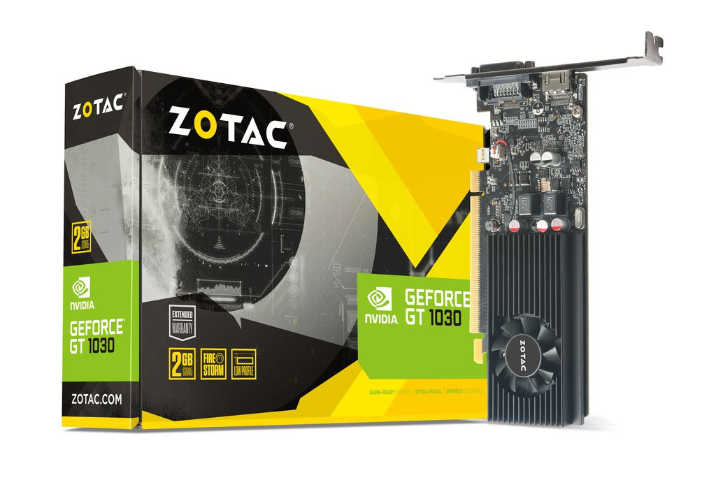 Zotac NVIDIA GeForce GT 1030 ZT-P10300A-10L videokaart 2 GB GDDR5