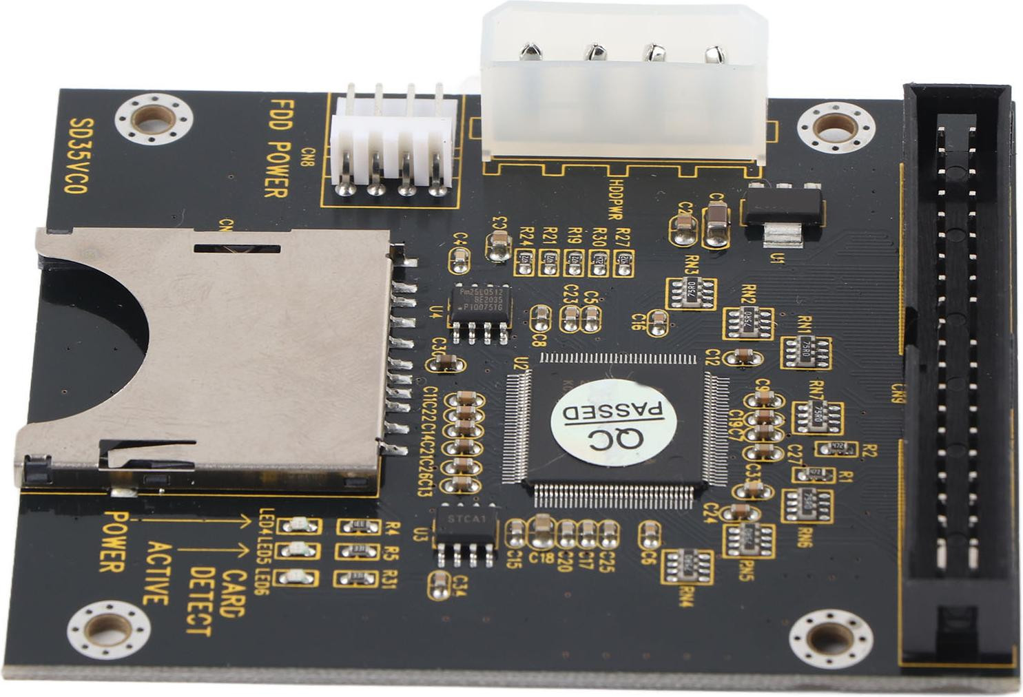 Garosa SD-naar-3,5-inch IDE-adapter voor SD, SDHC, SDXC en MMC-geheugenkaarten naar 40-pins IDE-connector