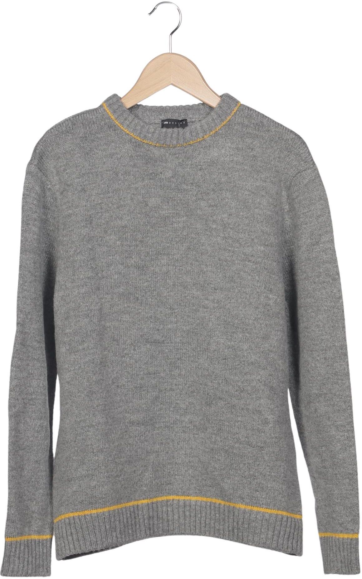 asos Herren Pullover, Grau, Gr. S, Synthetik - Second Hand