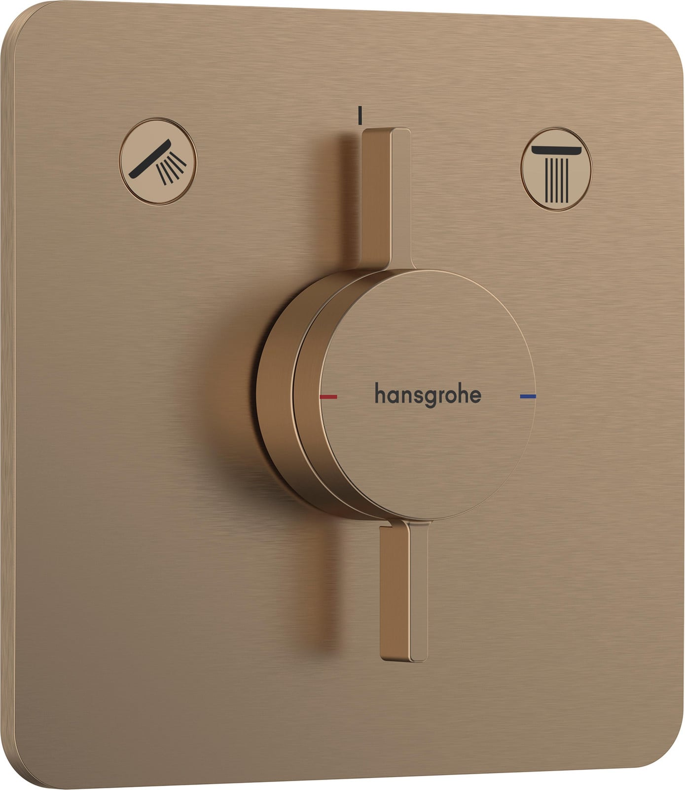 HansGrohe DuoTurn Q badmengkraan UP F-set, geborsteld brons