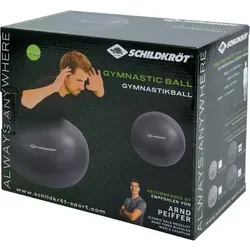 SCHILDKRÖT FITNESS Ball Schildkröt Gymnastikball, Anti-Burst Qualität, inkl. Luftpumpe, phthalatfrei, in vier verschiedenen Größen erhältlich (55cm/65cm/75cm/85cm), max. Belastung: 120kg, 960155-960158, Größe 75 in Grau Grau