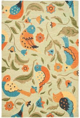 SAFAVIEH Handmade Blossom Wilma Modern Floral Wool Rug