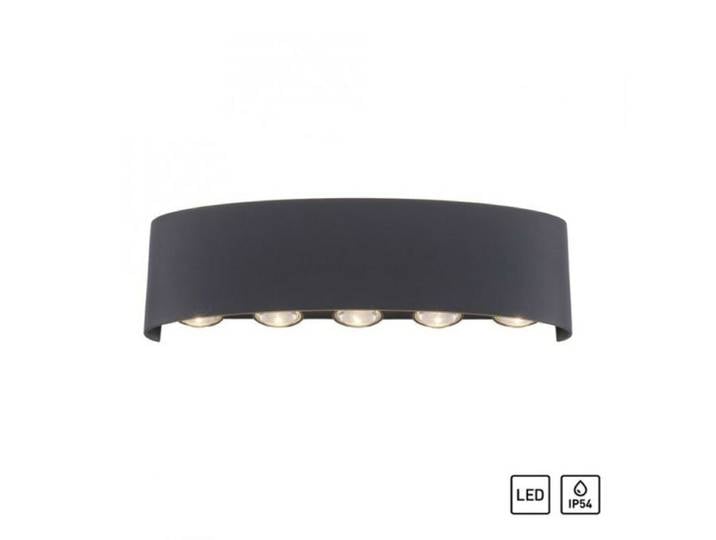 Paul Neuhaus Wandleuchte Carlo, LED, Outdoor, Wandstrahler - Ant