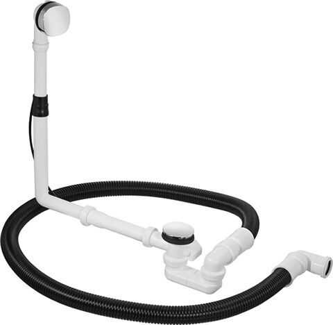 Duravit vidange / trop-plein 790291000001000 Quadroval, pour baignoires sur pied, chromé