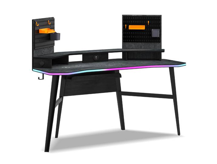 Schreibtisch Gaming Dark Metal