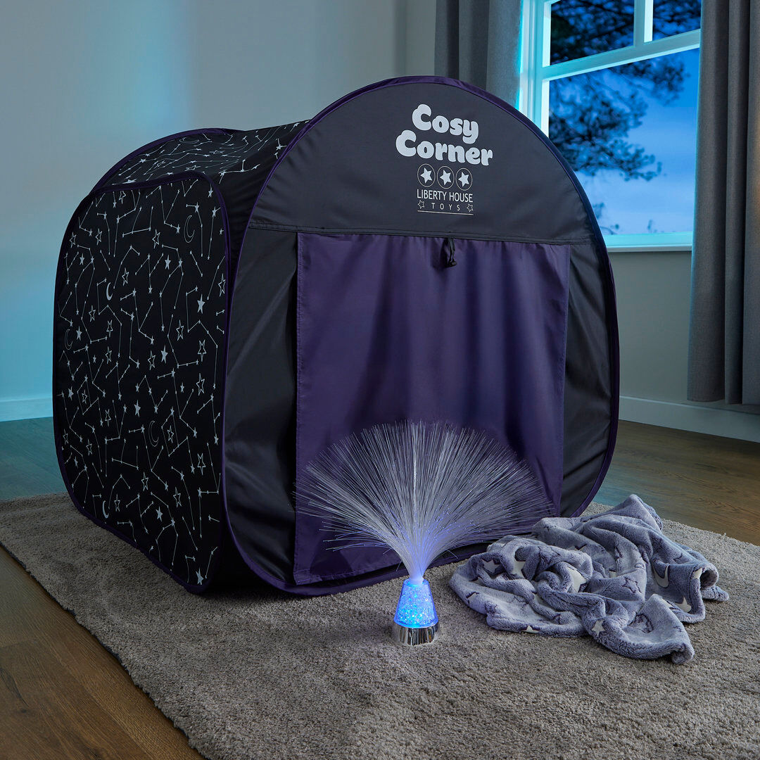 Liberty House Toys 90cm W x 90cm D Polyester Pop-Up Play Tent Black