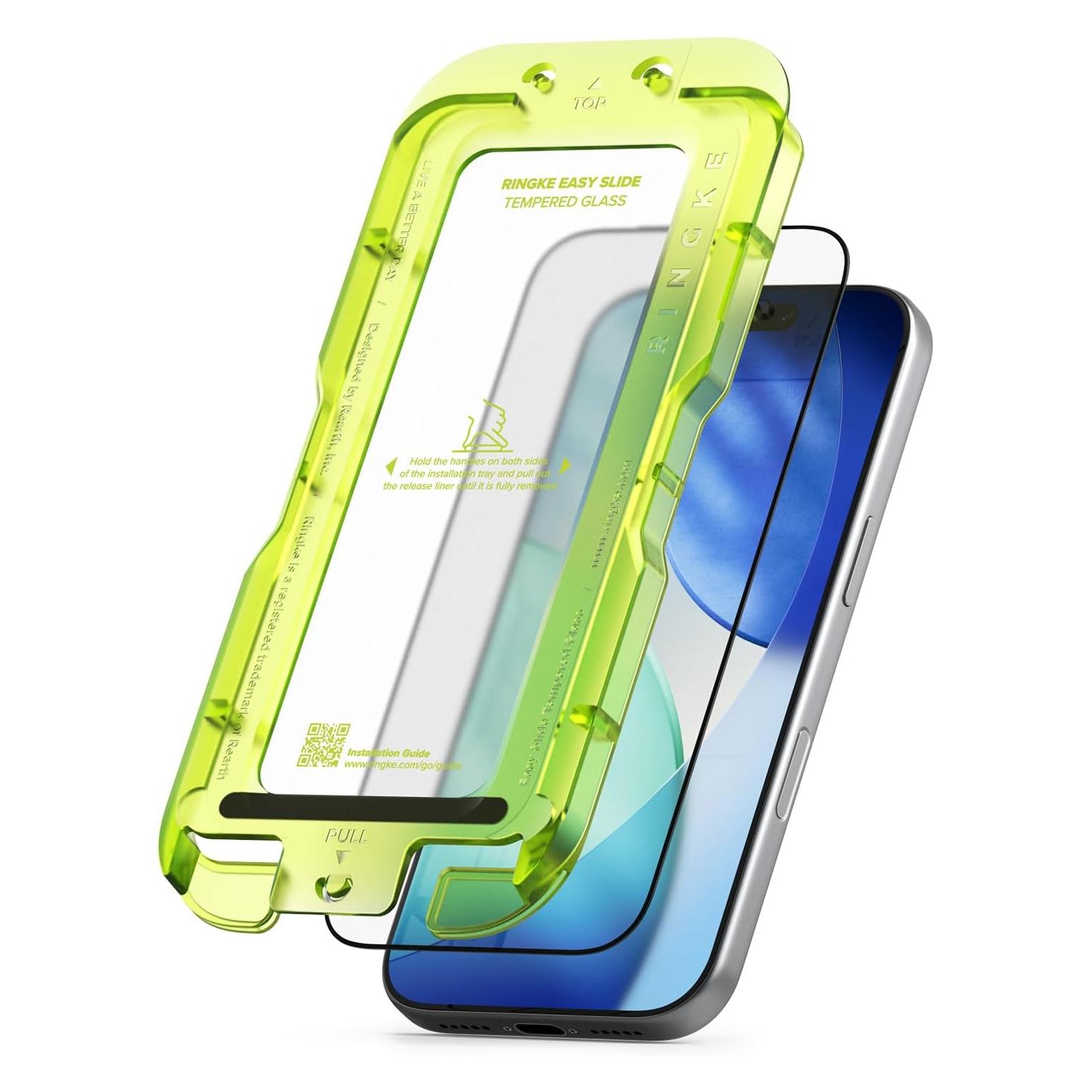 Ringke Easy Slide Tempered Glass (2 pack) (2 Stk., Apple iPhone 17 Pro) (G4as1120)