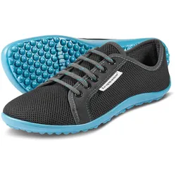 leguano aktiv anthrazit Bafußschuhe blaue Sohle- Gr. 41