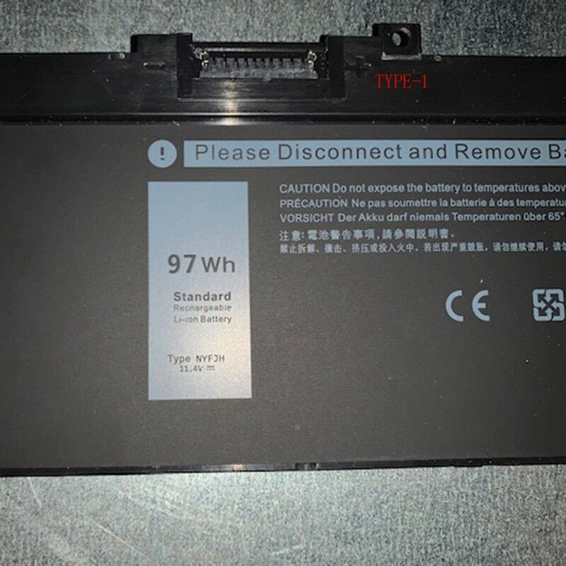 Batterie portable Dell Precision 7730 7530 7540 7730 7740 Series 11,55 V 6000 mAh 0VRX0J 6 cellules Type 1