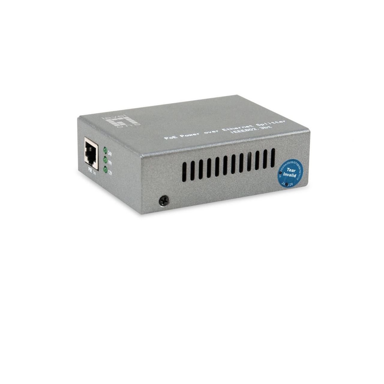 LevelOne PoE Gigabit Splitter RJ45 2.5Gbps 60W grau
