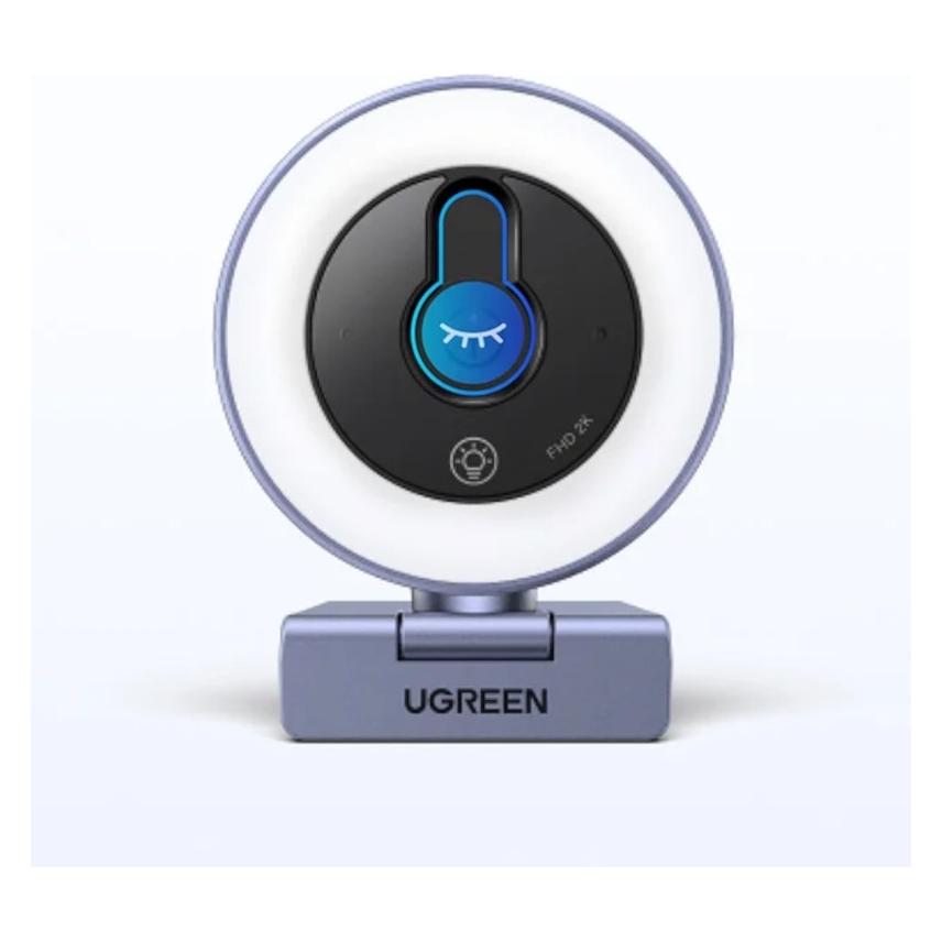 Ugreen Kamera internetowa CM910, 2K, 30FPS, USB, oświetlenie LED, wbudowany mikrofon (65857)