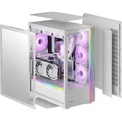 Mars Gaming Boitier Grand Tour E-Atx Mc-Ult Avec Panneaux Vitrés (Blanc) (ATX, mATX, Mini-ITX), PC Gehäuse, Weiss