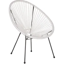 RATTANSTUHL Kunststoff weiß 70 cm Acapulco II
