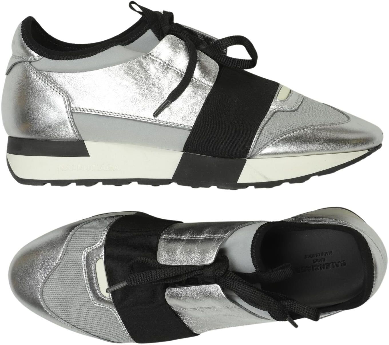 Balenciaga Damen Sneaker, Silber, Gr. EU 37, kein / Etikett - Second Hand