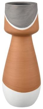 Atlas Lighting and Home Atlas Eko Neutral Painted Terracotta Vase