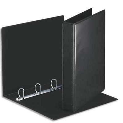Esselte Ringbuch Präsentation, mit Taschen, A4, PP, 4 Ringe, 30 mm, schwarz